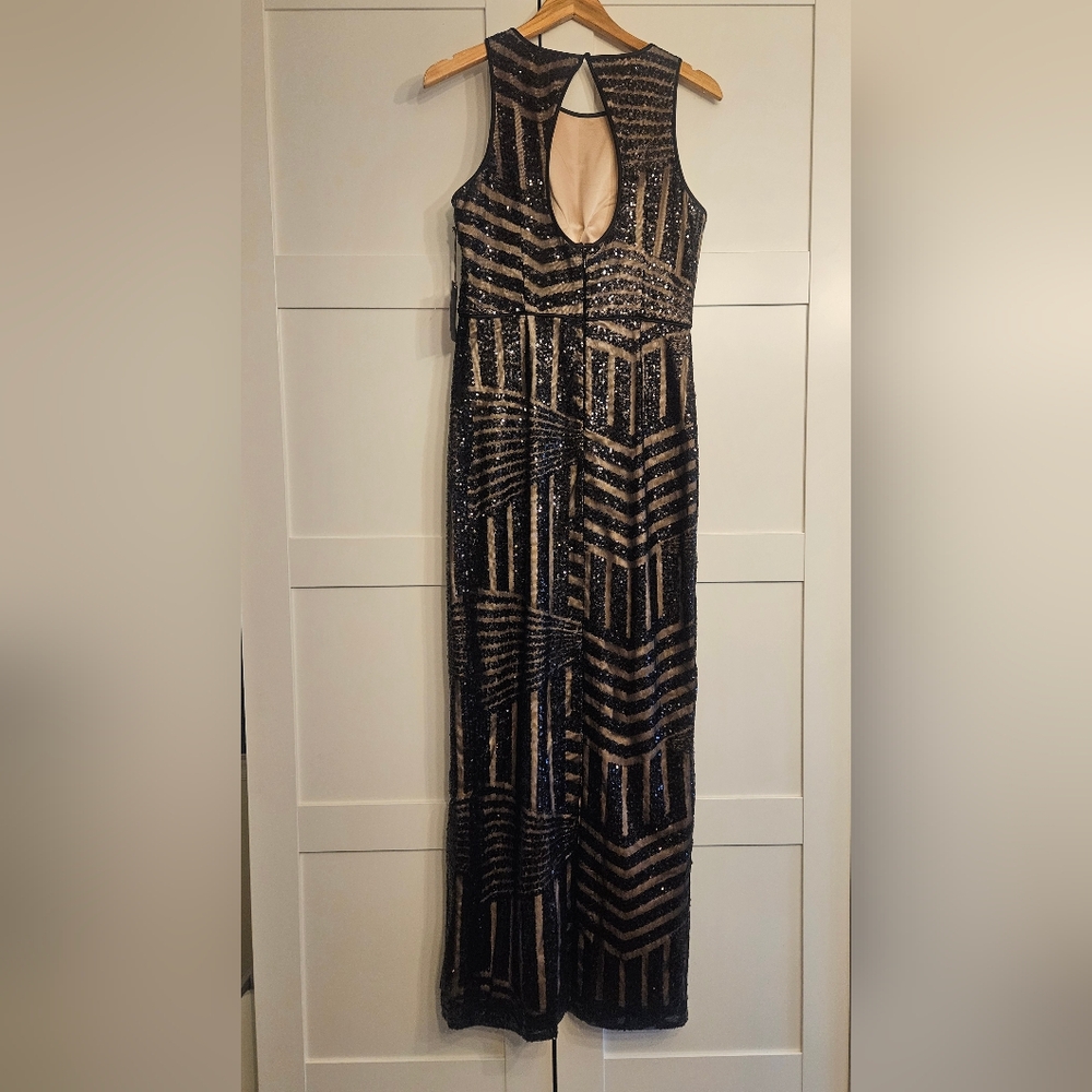 NWOT Vince Camuto Sequin Floor Length Evening Dress/Gown Sz 8